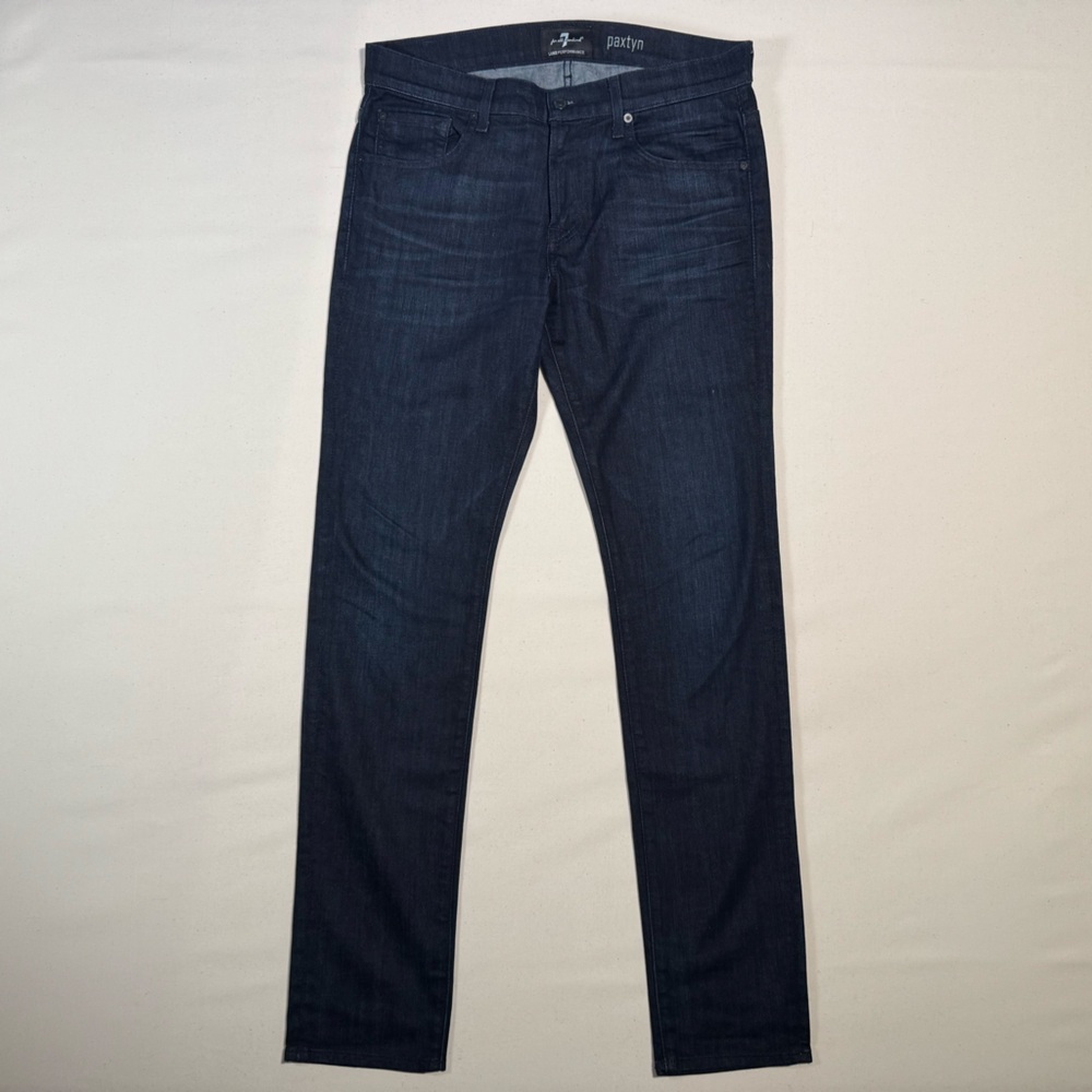 7 For All Mankind Blue luxe performance jeans